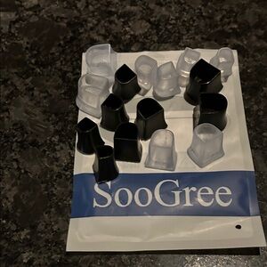 SooGree Black and Clear Heel Protectors
